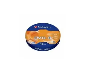Verbatim DVD-R 4.7 GB 16x 10-spindl RETAIL / 120min 