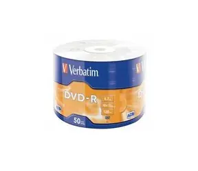 Verbatim DVD-R 4.7GB 16x 50.Spindl RETAIL / 120min
