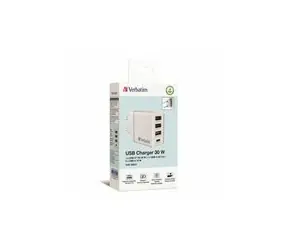 Verbatim USB nabíječka do sítě 30W bílá / 30w / 4 porty 