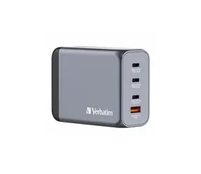 Verbatim GNC-200 Cestovní adaptér / GaN / USB-C PD 100w / USB-C PD 65W / USB-A QC 3.0
