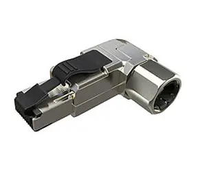 Solarix CAT6 STP konektor MPTL 90° RJ45 šedá / samořezný