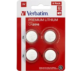 Verbatim CR2016 Lithiové 3V baterie PREMIUM  4ks