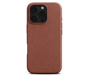 Woolnut Leather Case ochranný kryt pro Apple iPhone 16 Pro hnědá