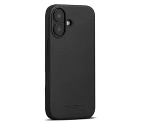 Woolnut Leather Case ochranný kryt pro Apple iPhone 16 černá