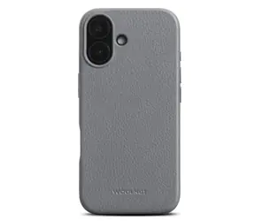 Woolnut Leather Case ochranný kryt pro Apple iPhone 16 šedá
