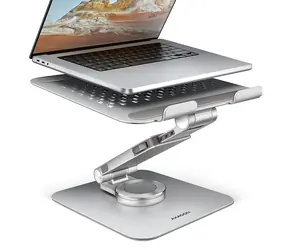 AXAGON STND-LR, hliníkový stojan pro notebooky 10" - 17" s nastavitelnou výškou, úhlem a 360° rotací