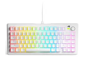Glorious GMMK 3 75% - Fox Linear ANSI bílá / herní 75% TKL / USB-C / ANSI (US) layout / Fox Linear / RGB / 1.4m