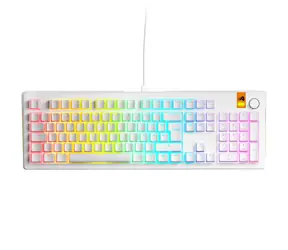 Glorious GMMK 3 HE 100% - Fox HE (ISO DE) bílá / herní 100% / USB-C / ISO (DE) layout / Fox HE / RGB / 1.4m