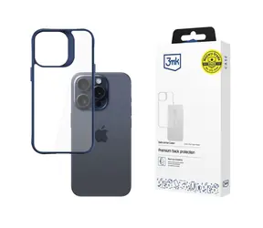 3mk Satin Armor Case+ zadní kryt pro Apple iPhone 15 Pro modrá