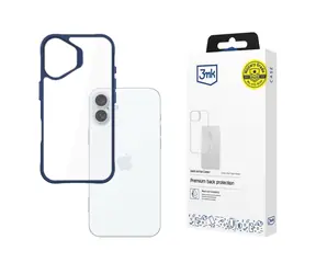 3mk Satin Armor Case+ zadní kryt pro Apple iPhone 16 Plus modrá