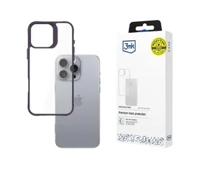 3mk Satin Armor Case+ zadní kryt pro Apple iPhone 16 Pro Max fialová