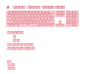 Glorious vyměnitelné klávesy GPBT Basics (ANSI US) - Potion Pink / PBT / 133 ks / ANSI US layout / Cherry MX(+) 