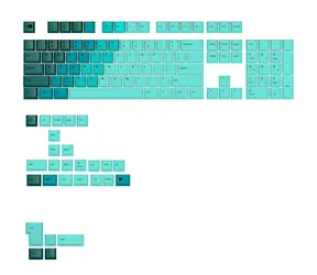 Glorious vyměnitelné klávesy GPBT Gradient (ANSI US) - Rainforest / PBT / 131 ks / ANSI US layout / Cherry MX(+) 