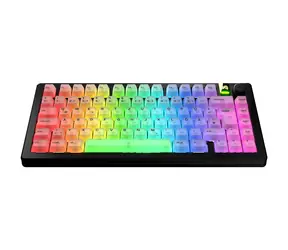 Glorious vyměnitelné klávesy Polychroma V2 RGB (ISO DE) - transparentní / Polykarbonát / 131 ks / ISO DE layout 
