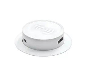 Solight DC64W-PD20 Bezdrátová 15W + USB A+C 20W PD výsuvná nabíječka bílá