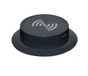 Solight DC64BW-PD20 Bezdrátová 15W + USB A+C 20W PD výsuvná nabíječka černá