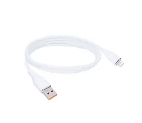 Solight SSC15005-S Kabel Lightning (M) - USB-A (M) 0.5m bílá / silikon
