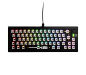 Glorious GMMK 3 Pro 65% barebone ISO černá / herní 65% TKL / USB-C / bez spínačů / ISO layout / RGB / 1.4m