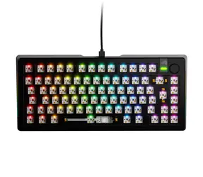 Glorious GMMK 3 Pro 75% barebone ISO černá / herní 75% TKL / USB-C / bez spínačů / ISO layout / RGB / 1.4m