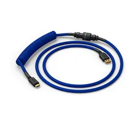 Glorious GMMK USB-C/USB-A kroucený kabel 1.4m modrá / pro klávesnice Glorious / 1x USB-C(M) / 1x USB-A(M)