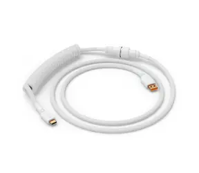 Glorious GMMK USB-C/USB-A kroucený kabel 1.4m bílá / pro klávesnice Glorious / 1x USB-C(M) / 1x USB-A(M)