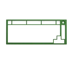 Glorious GMMK PRO Top Frame zelená / náhradní vrchní rámeček pro klávesnici GMMK Pro
