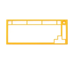 Glorious GMMK PRO Top Frame žlutá / náhradní vrchní rámeček pro klávesnici GMMK Pro
