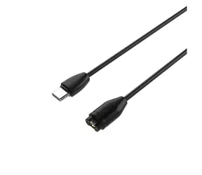 FIXED Nabíjecí USB-C kabel pro smartwatch Garmin Fenix 5/6/7/7X/8 Epix Venu 2/3/3S Vívoactive 3/4/5 černý