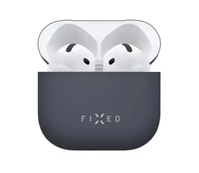 FIXED Ultratenké silikonové pouzdro Silky pro Apple AirPods 4 modré