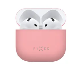 FIXED Ultratenké silikonové pouzdro Silky pro Apple AirPods 4 růžové