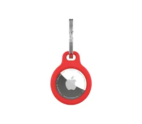 FIXED Silikonové pouzdro silky pro Apple AirTag červené