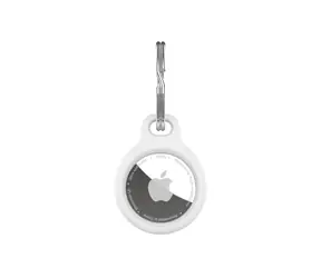FIXED Silikonové pouzdro silky pro Apple AirTag bílé