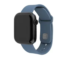 FIXED Set silikonových řemínků Silicone Sporty Strap pro Apple Watch 42/44/45/46mm zelenomodrý