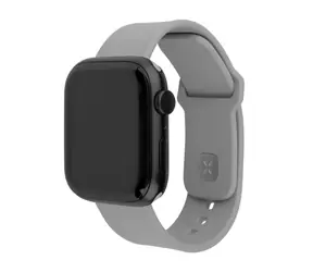 FIXED Set silikonových řemínků Silicone Sporty Strap pro Apple Watch 38/40/41mm světle šedý