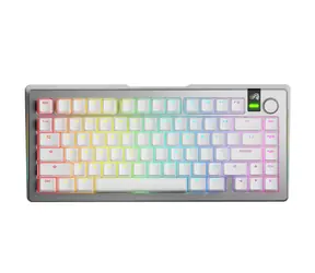 Glorious GMMK 3 Pro Wireless 75% - Fox Linear ANSI stříbrná / herní 75% TKL / USB-C+BT / ANSI US / Fox Linear / RGB