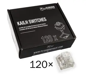 Glorious Kailh White (Box) mechanické spínače (120 ks)