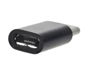 Aligator Adaptér microUSB - USB-C černý pro nabíječky a datové kabely