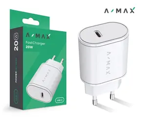 Aligator Chytrá nabíječka A-MAX Power Delivery 20W USB-C / bílá
