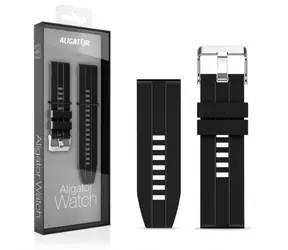 Aligator Náhradní silikonový řemínek pro Watch Pro a Watch Pro X 22mm / černý