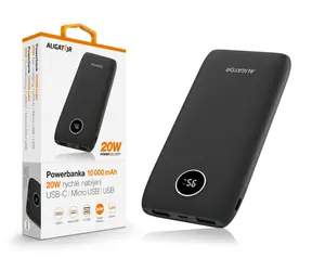 Aligator Power bank PD20W+QC22.5W / 10000mAh / černá