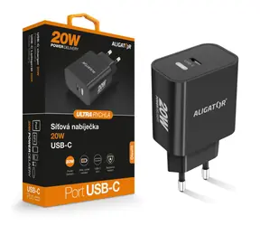 Aligator Rychlá nabíječka PD 20W USB-C / černá