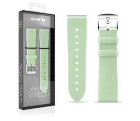 Aligator Řemínek silikonový 18mm / pistáciový
