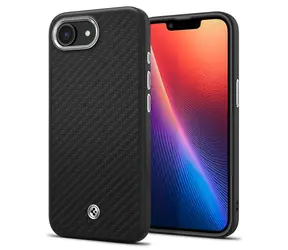 Spigen Enzo Aramid MagSafe ochranný kryt pro Apple iPhone 16e matte black