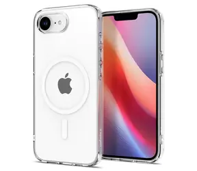 Spigen Liquid Crystal MagSafe ochranný kryt pro Apple iPhone 16e clear white