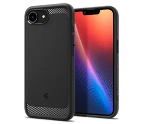 Spigen Rugged Armor MagSafe ochranný kryt pro Apple iPhone 16e matte black