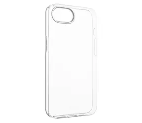 FIXED Ultratenký TPU gelový kryt Story Slim pro Apple iPhone 16e 06 mm čirý