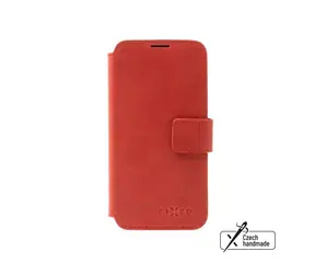 FIXED Kožené pouzdro typu kniha ProFit pro Apple iPhone 16e červené
