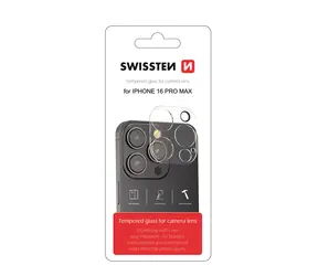 SWISSTEN Ochranné temperované sklo čočky fotoaparátu pro Apple iPhone 16 Pro Max 