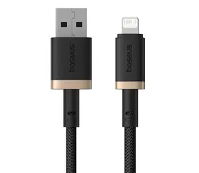 Baseus Dura (P10377801U01-00) Rychlonabíjecí kabel USB-A/Lightning 2.4A 1m černo-zlatá
