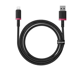 Baseus Dura (P10377801U01-01) Rychlonabíjecí kabel USB-A/Lightning 2.4A 1m červeno-černá